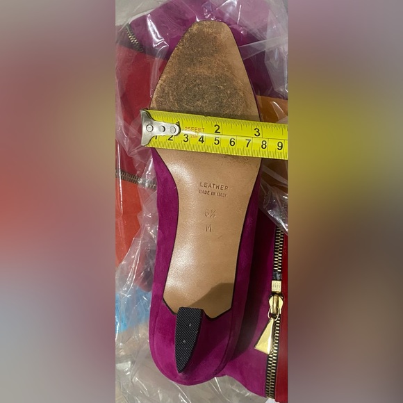 Anne Klein COUTURE Color Block‎ Leather Suede Knee High Zip Boots 6.5 Pink 80s - Picture 13 of 14